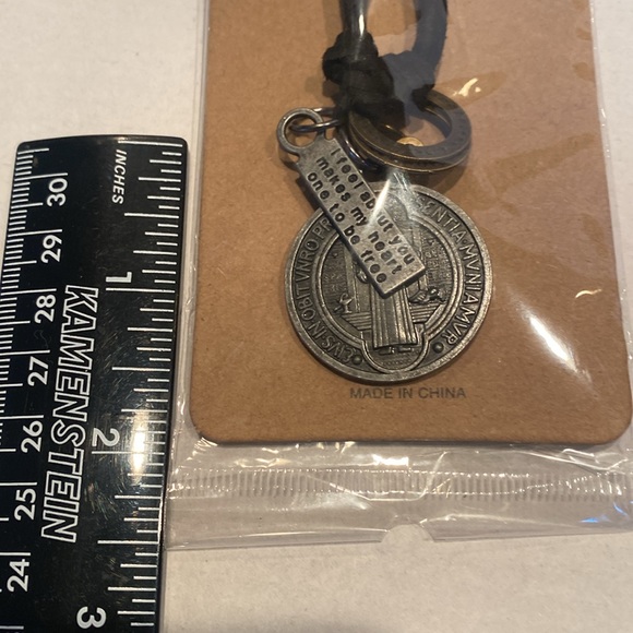 NIP St. Benedict antique-looking medal, Christian Cross and amulets - Picture 6 of 6